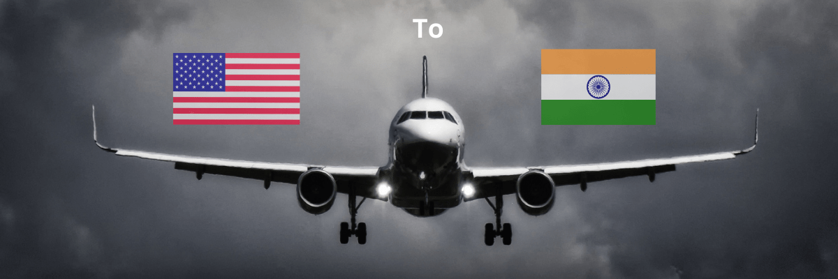 traveling to India from the USA