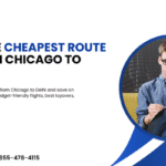 What is the cheapest route to fly from Chicago to Delhi