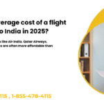 Average cost of a flight from the U.S. to India