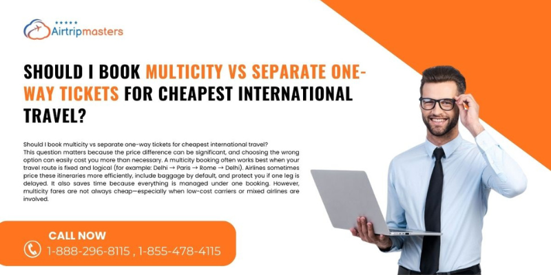 book multicity vs separate one way tickets