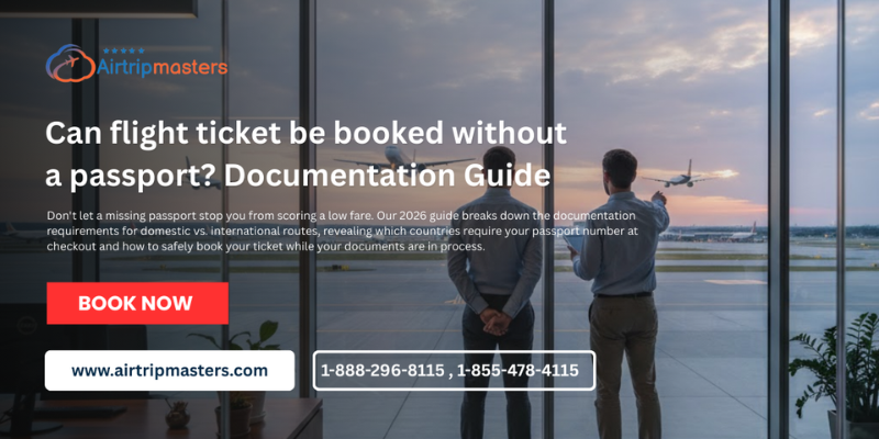 flight ticket be booked without a passport