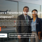 How long does a Toronto to mumbai flight