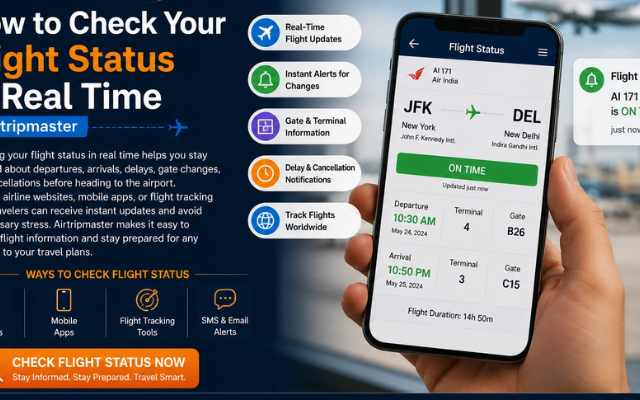How to Check Your Flight Status in Real Time | Airtripmaster