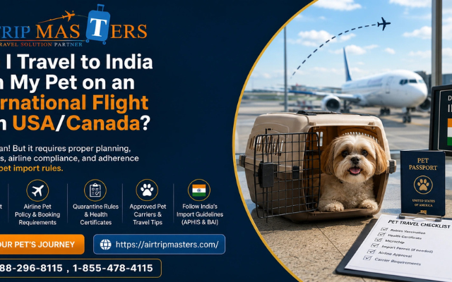 Can I Travel to India with My Pet on an International Flight from USA/Canada?
