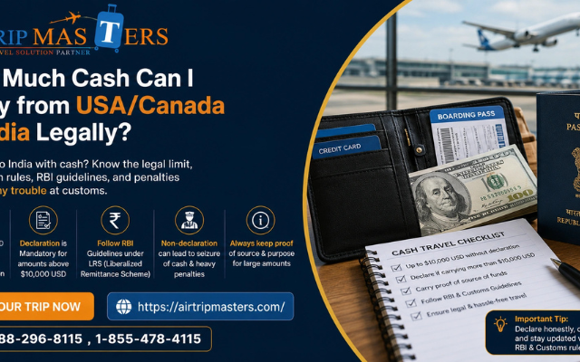 How Much Cash Can I Carry from USA & Canada to India Legally?