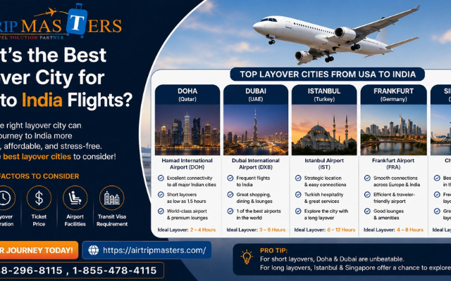 What’s the Best Layover City for USA to India Flights?