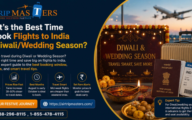 What’s the Best Time to Book Flights to India for Diwali/Wedding Season?