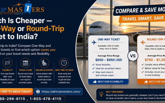 Which Is Cheaper — One-Way or Round-Trip Ticket to India?