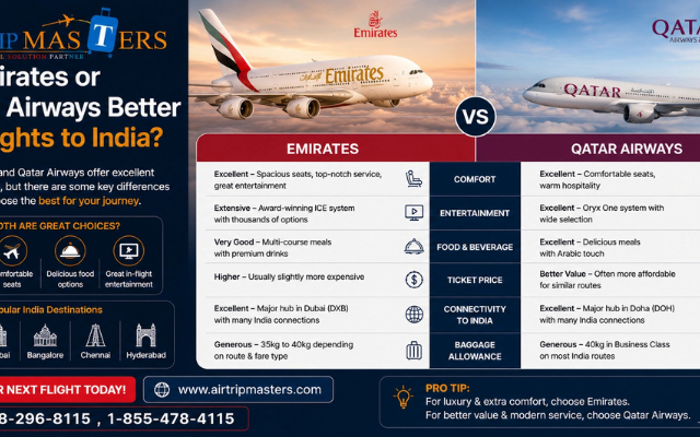 Is Emirates or Qatar Airways Better for Flights to India?