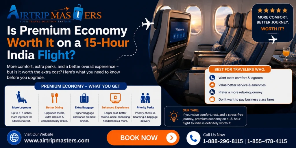 Is premium economy worth it on a 15-hour India flight