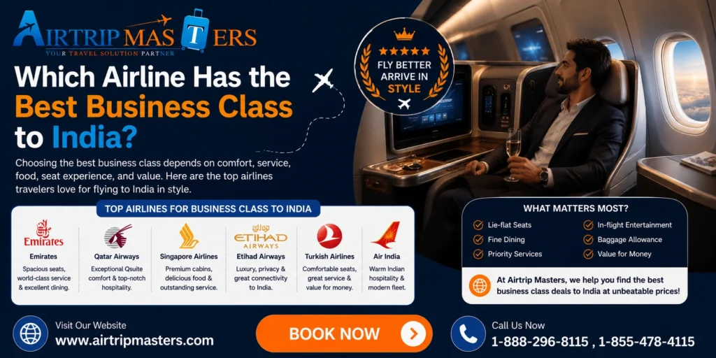 Which airline has the best business class to India