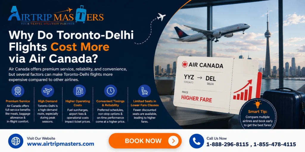 Why do Toronto to Delhi flights cost more via Air Canada