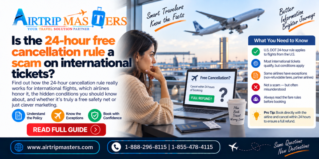 Is the 24-Hour Free Cancellation Rule a Scam on International Tickets
